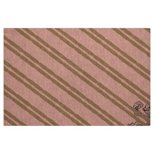 Marie Antoinette initial monogram upholstery linen ファブリック (ファットクウォーター)