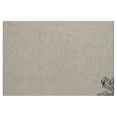 Marie Antoinette initial monogram upholstery Natur ファブリック (ファットクウォーター)