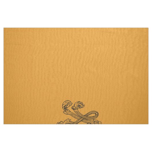 Marie Antoinette initial monogram upholstery panel ファブリック (ファットクウォーター)