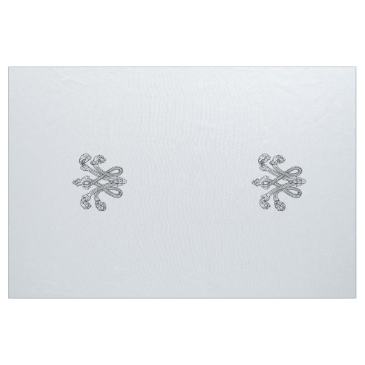 Marie Antoinette initial monogram upholstery panel ファブリック (ヤード)