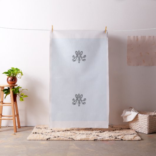 Marie Antoinette initial monogram upholstery panel ファブリック (インサイチュ)