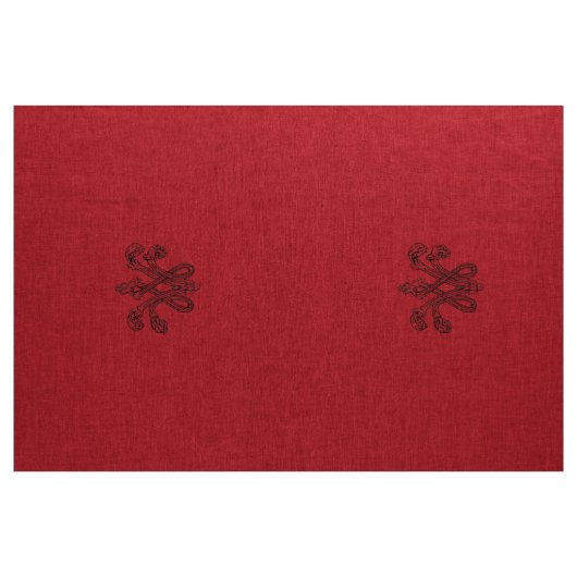 Marie Antoinette initial monogram upholstery panel ファブリック (ヤード)