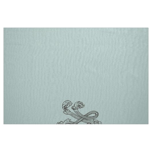 Marie Antoinette initial monogram upholstery panel ファブリック (ファットクウォーター)