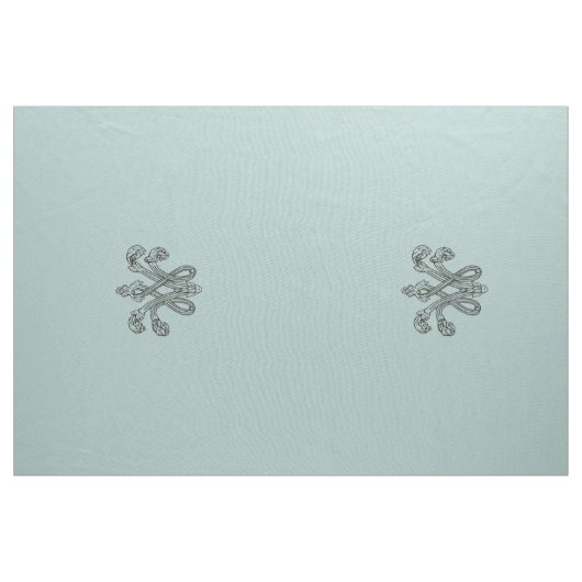 Marie Antoinette initial monogram upholstery panel ファブリック (ヤード)