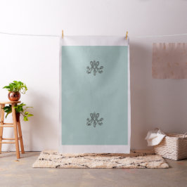 Marie Antoinette initial monogram upholstery panel ファブリック