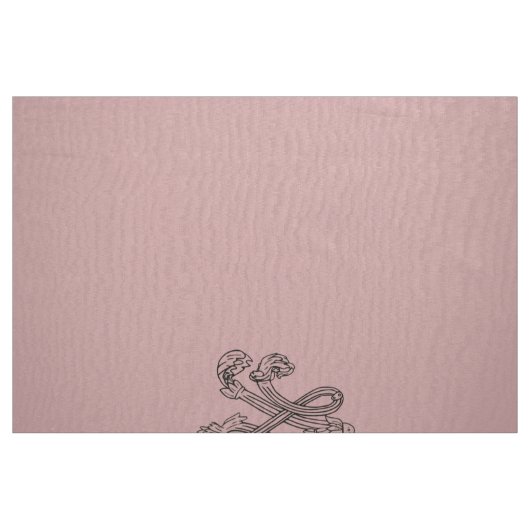 Marie Antoinette initial monogram upholstery panel ファブリック (ファットクウォーター)