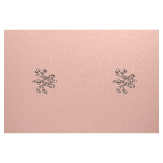 Marie Antoinette initial monogram upholstery panel ファブリック (ヤード)