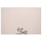 Marie Antoinette initials monogramm upholstery ファブリック (ファットクウォーター)