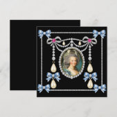 Marie Antoinette Inspired Card Queen of France  セーブザデート (正面/裏面)