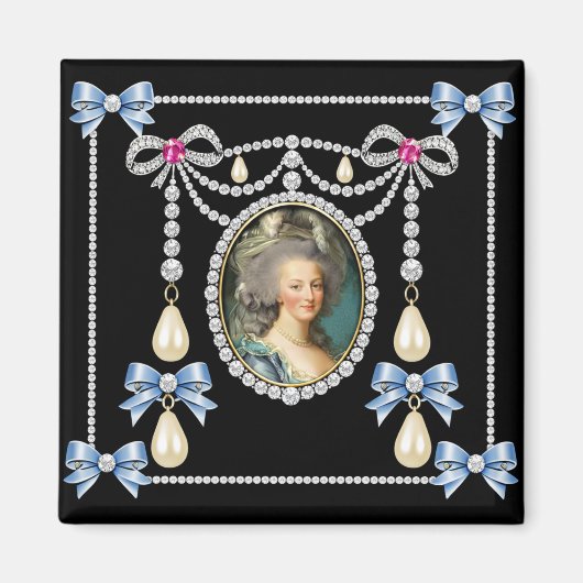 Marie Antoinette Inspired Card Queen of France  マグネット (正面)
