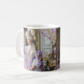 Marie Antoinette lavender Queen Mug コーヒーマグカップ (正面左)