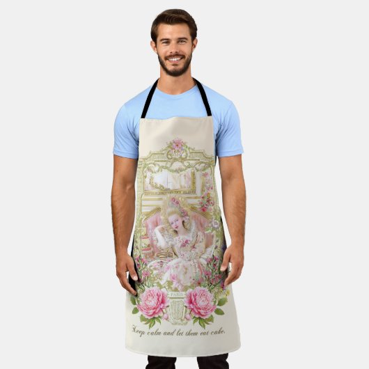 Marie Antoinette let them eat cake Apron エプロン (着用した状態)