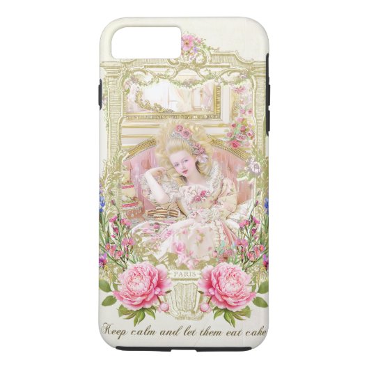 Marie Antoinette let them eat cake Case-Mate iPhoneケース (裏面)
