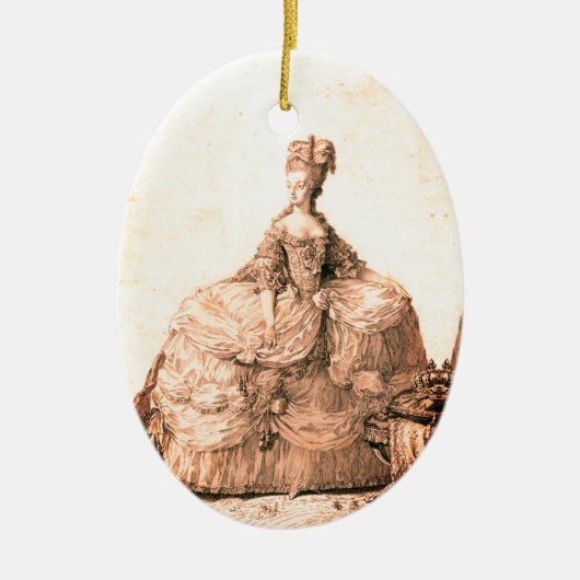 ♥ Marie-Antoinette Marie Antoinette shabby chic ♥ セラミックオーナメント (正面)