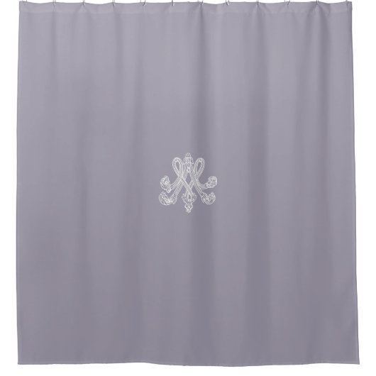 Marie Antoinette – Monogramm – Monogram initial シャワーカーテン (正面)