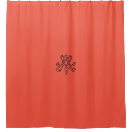 Marie Antoinette – Monogramm – Monogram initial シャワーカーテン (正面)