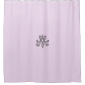 Marie Antoinette Monogramm Monogram initial pastel シャワーカーテン (正面)