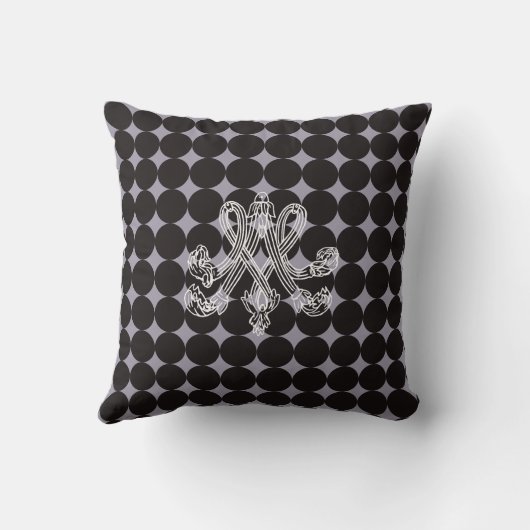 Marie Antoinette – Monogramm – Monogram initials クッション (裏面)