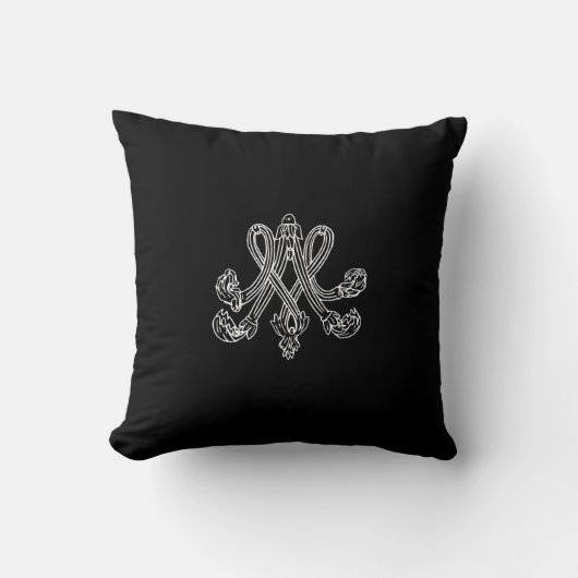 Marie Antoinette – Monogramm – Monogram initials クッション (正面)