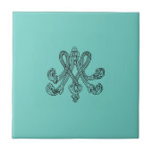 Marie Antoinette – Monogramm – Monogram initials タイル (正面)