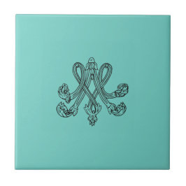 Marie Antoinette – Monogramm – Monogram initials タイル
