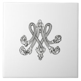 Marie Antoinette – Monogramm – Monogram initials タイル
