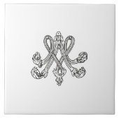 Marie Antoinette – Monogramm – Monogram initials タイル (正面)