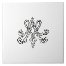 Marie Antoinette – Monogramm – Monogram initials タイル