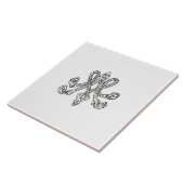 Marie Antoinette – Monogramm – Monogram initials タイル (側面)