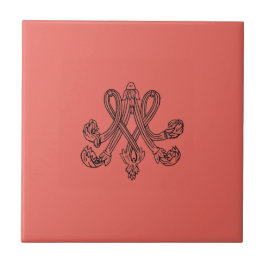 Marie Antoinette – Monogramm – Monogram initials タイル