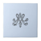 Marie Antoinette – Monogramm – Monogram initials タイル (正面)