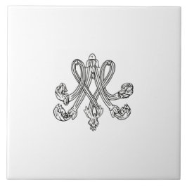 Marie Antoinette – Monogramm – Monogram initials タイル