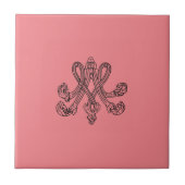 Marie Antoinette – Monogramm – Monogram initials タイル (正面)