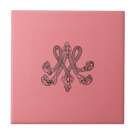 Marie Antoinette – Monogramm – Monogram initials タイル
