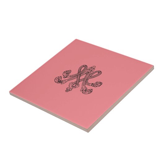 Marie Antoinette – Monogramm – Monogram initials タイル (側面)