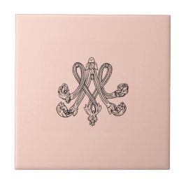 Marie Antoinette – Monogramm – Monogram initials タイル