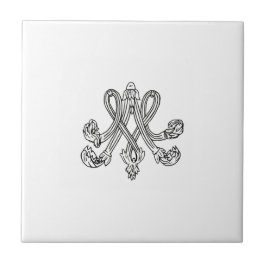 Marie Antoinette – Monogramm – Monogram initials タイル