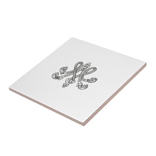 Marie Antoinette – Monogramm – Monogram initials タイル (側面)