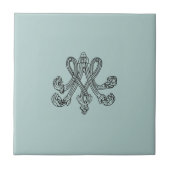 Marie Antoinette – Monogramm – Monogram initials タイル (正面)