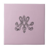 Marie Antoinette – Monogramm – Monogram initials タイル (正面)