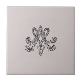Marie Antoinette – Monogramm – Monogram initials タイル