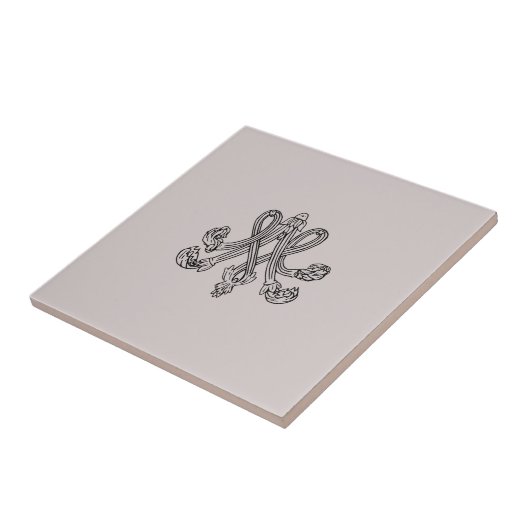 Marie Antoinette – Monogramm – Monogram initials タイル (側面)