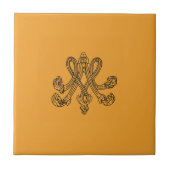 Marie Antoinette – Monogramm – Monogram initials タイル (正面)
