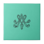 Marie Antoinette – Monogramm – Monogram initials タイル (正面)