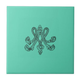 Marie Antoinette – Monogramm – Monogram initials タイル
