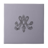 Marie Antoinette – Monogramm – Monogram initials タイル (正面)