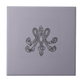 Marie Antoinette – Monogramm – Monogram initials タイル