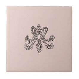 Marie Antoinette – Monogramm – Monogram initials タイル