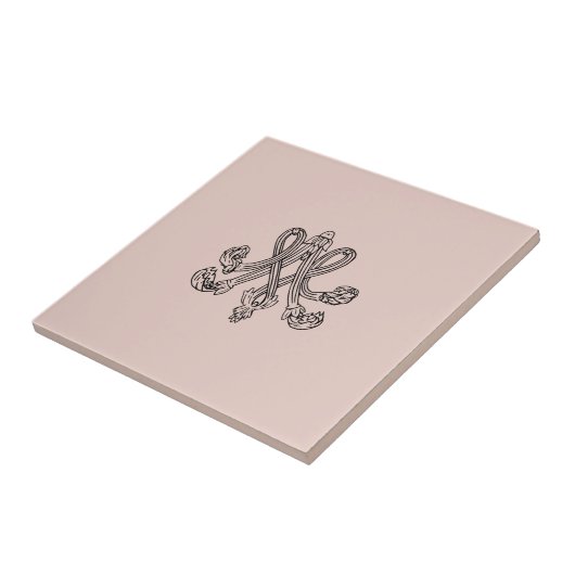 Marie Antoinette – Monogramm – Monogram initials タイル (側面)