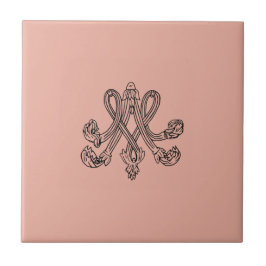 Marie Antoinette – Monogramm – Monogram initials タイル